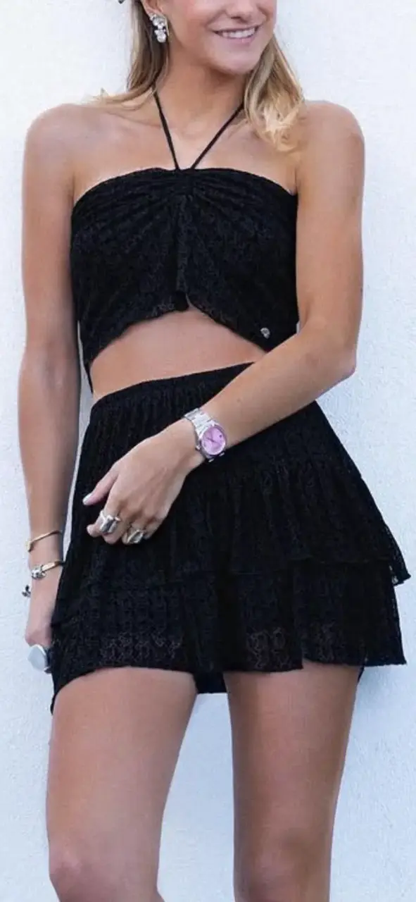 Conjunto negro Josefa Sáez