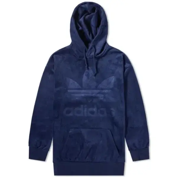 Polerón azul Adidas con capucha - 3