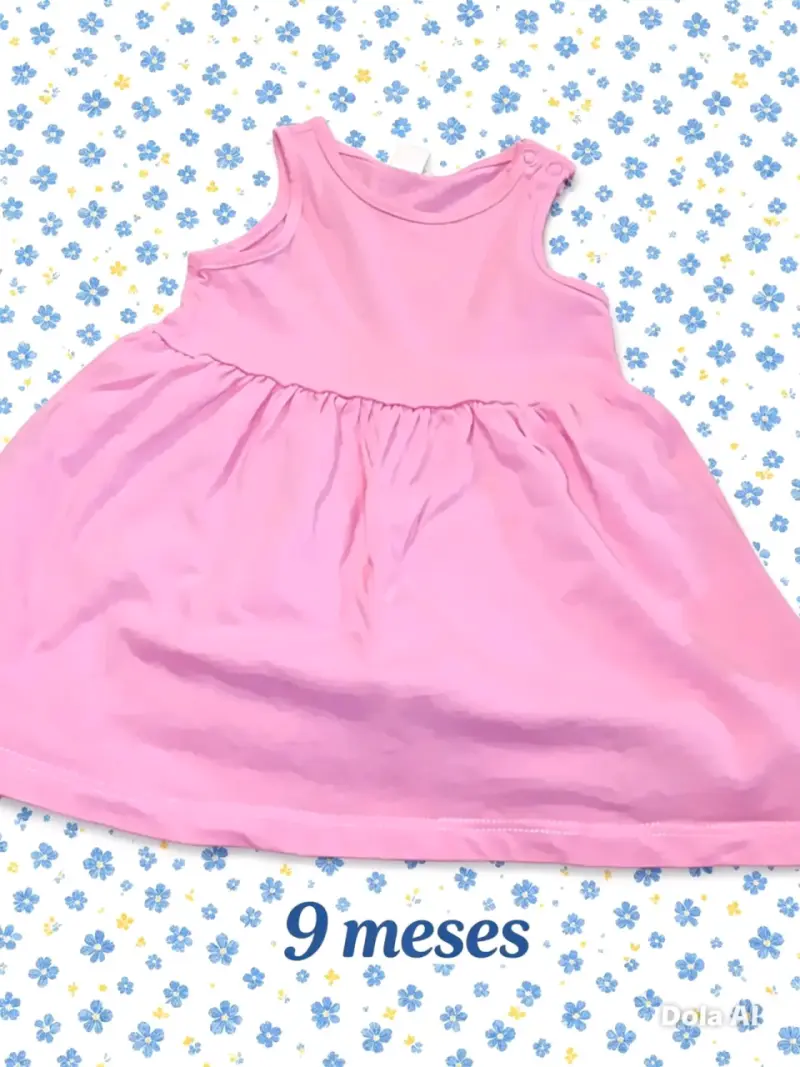 Vestido rosa bebé 9 meses - 1