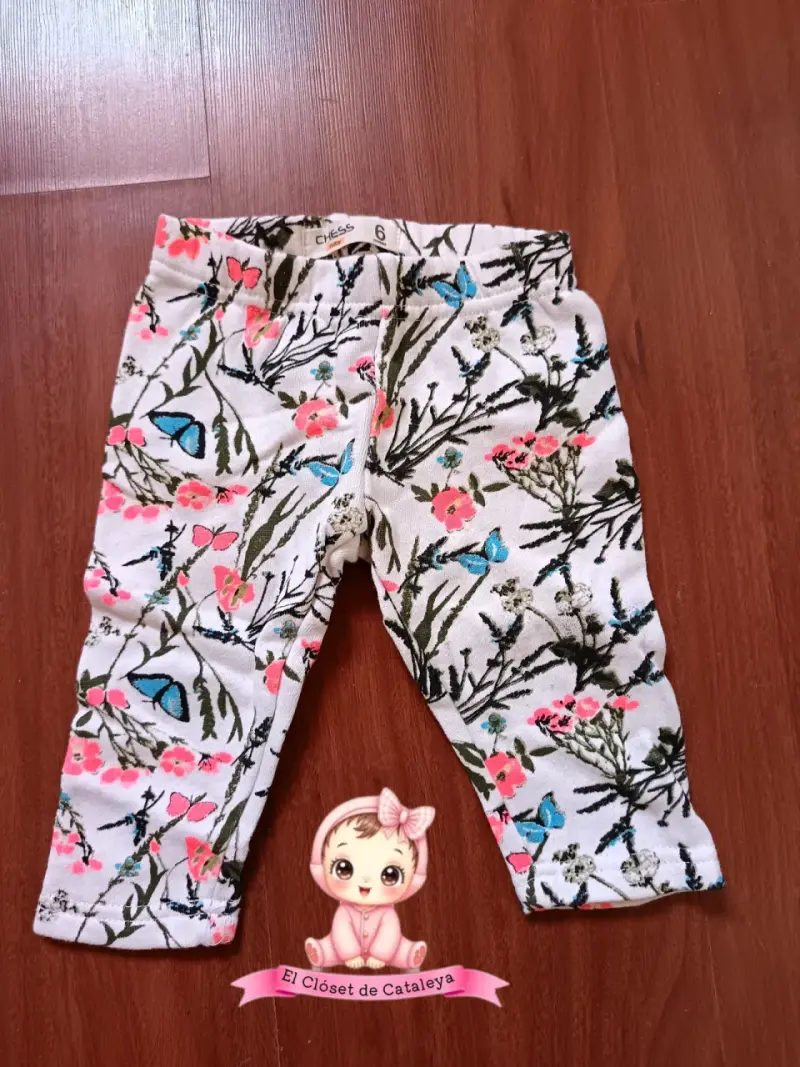 Pantalones estampados florales para niña