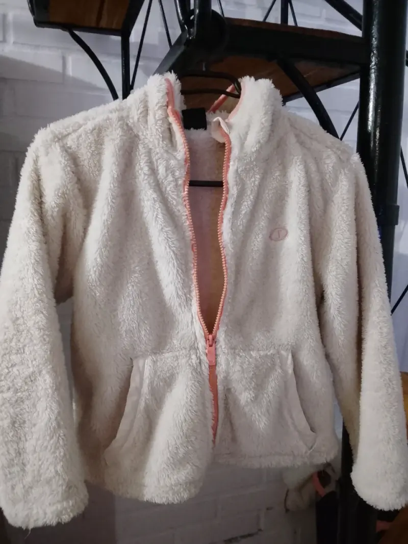 Chaqueta polar blanca para niños - 1