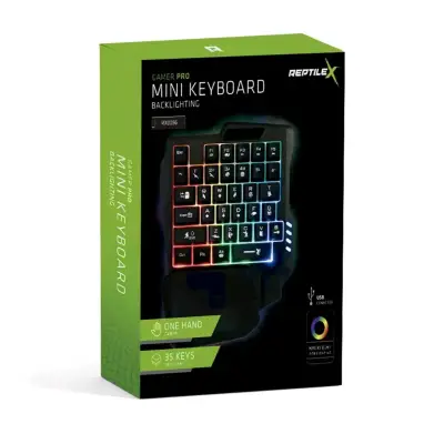 Teclado mini gamer retroiluminado - miniatura 1