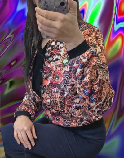 Chaqueta estampada colorida - miniatura 1
