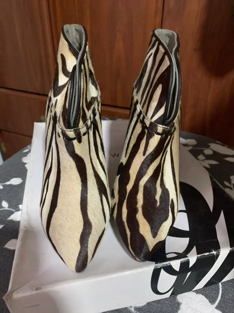 Botines animal print con taco Nine West - 2