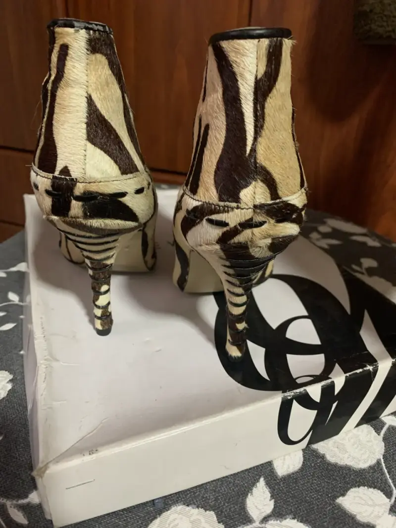 Botines animal print con taco Nine West - 3