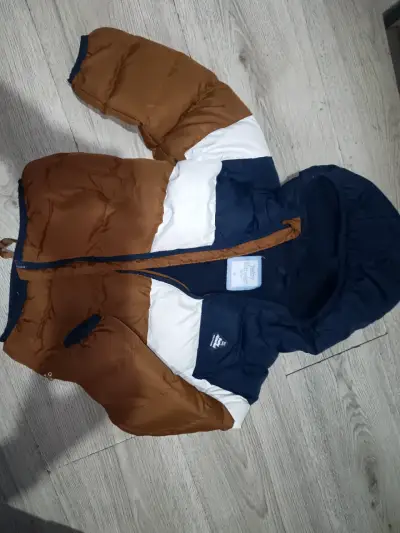 Chaqueta acolchada infantil tricolor - miniatura 1