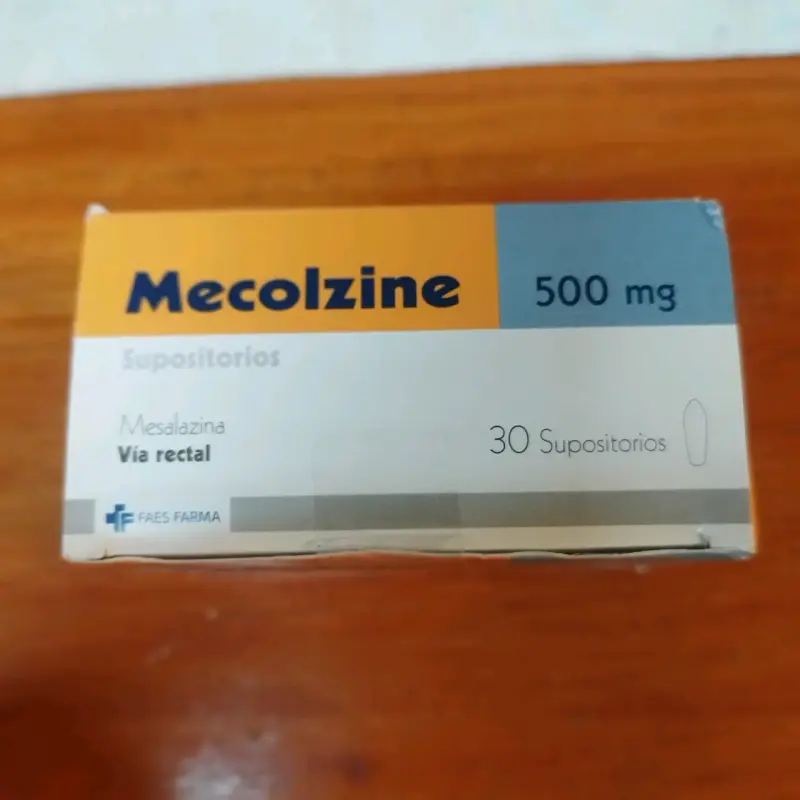 Caja de supositorios Mecolzine 500 mg - 1