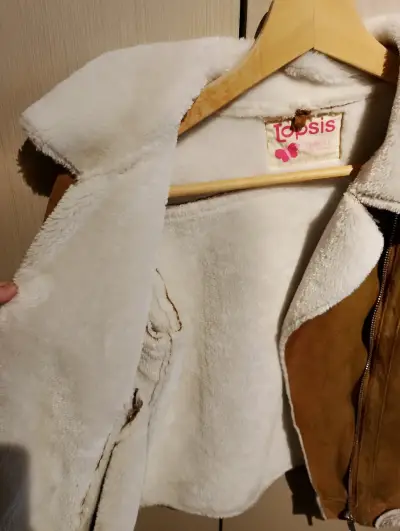 Chaqueta cámel con interior forrado - miniatura 3