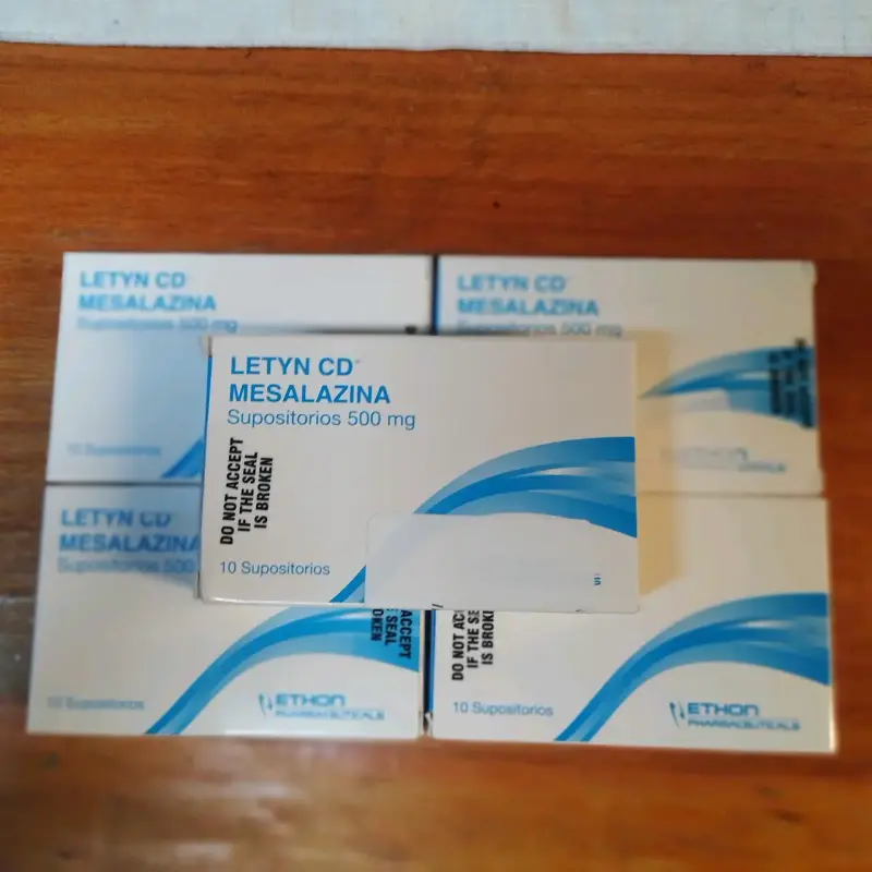 Supositorios Letyn CD Mesalazina 500 mg - 1