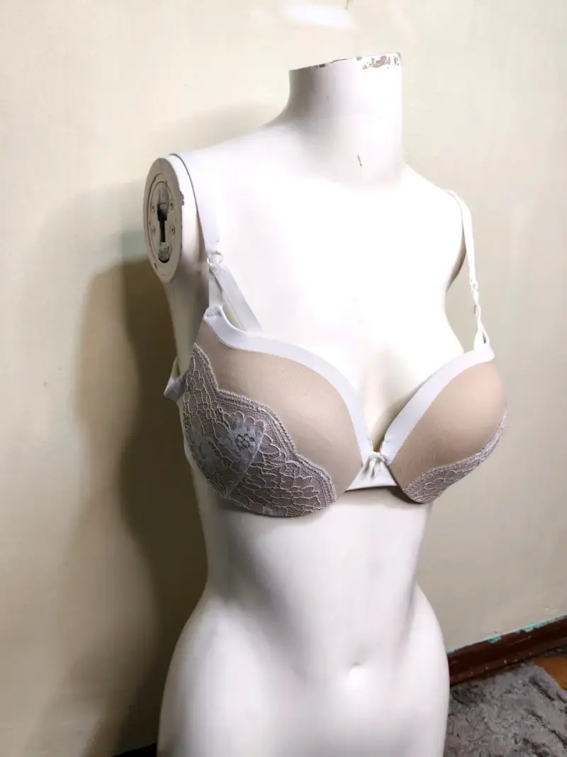 Sostén beige con encaje - 2