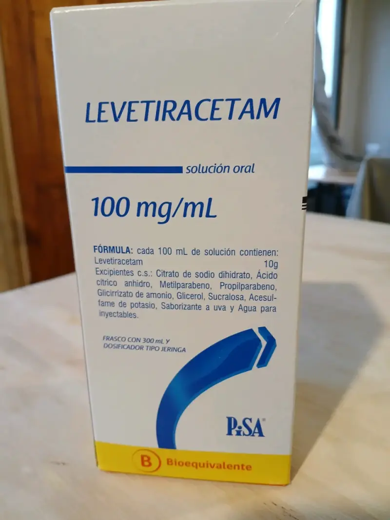 Jarabe contra la epilepsia. Levetiracetam. - 3
