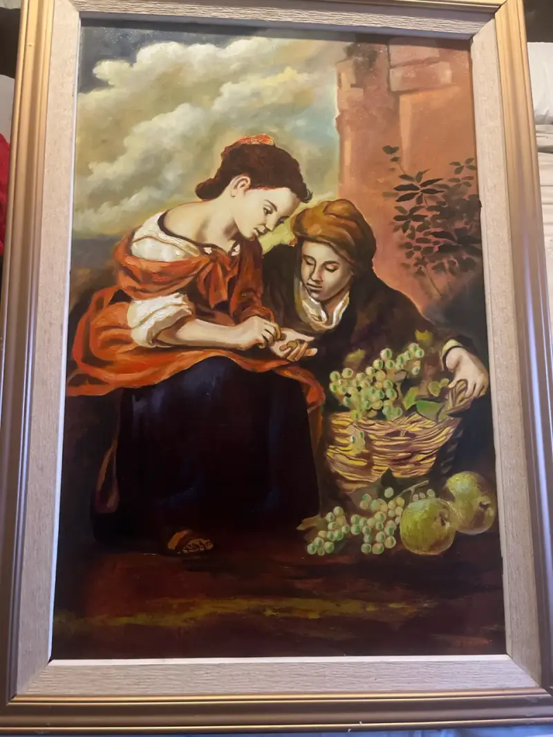 Cuadro clásico enmarcado