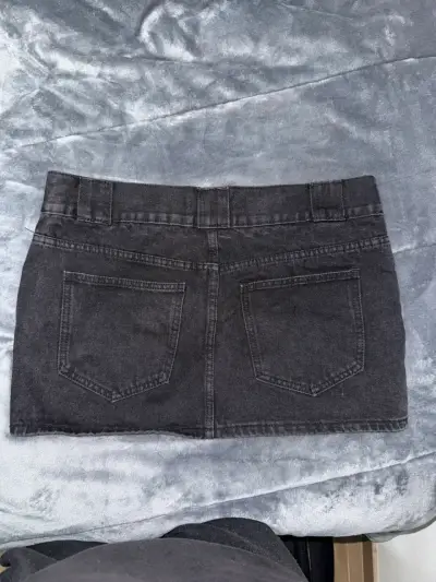 Minifalda denim negra - miniatura 2