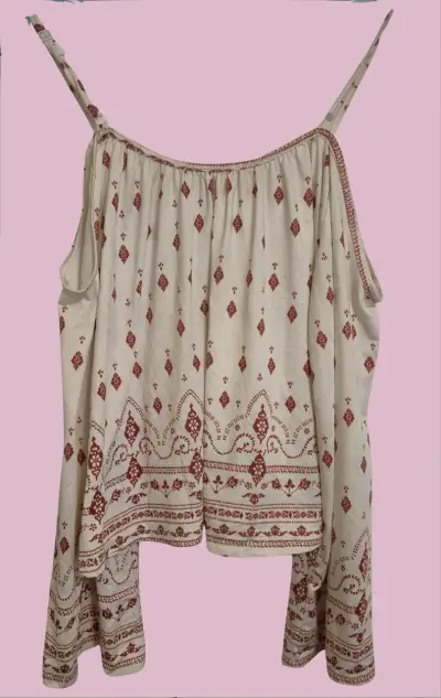 Blusa de tirantes estampada - miniatura 1