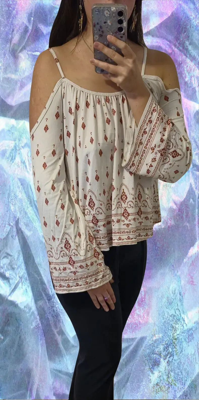 Blusa de tirantes estampada - 2
