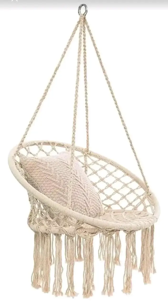 Silla colgante de macrame - 1