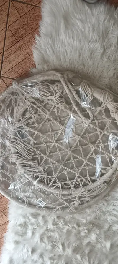 Silla colgante de macrame - miniatura 2