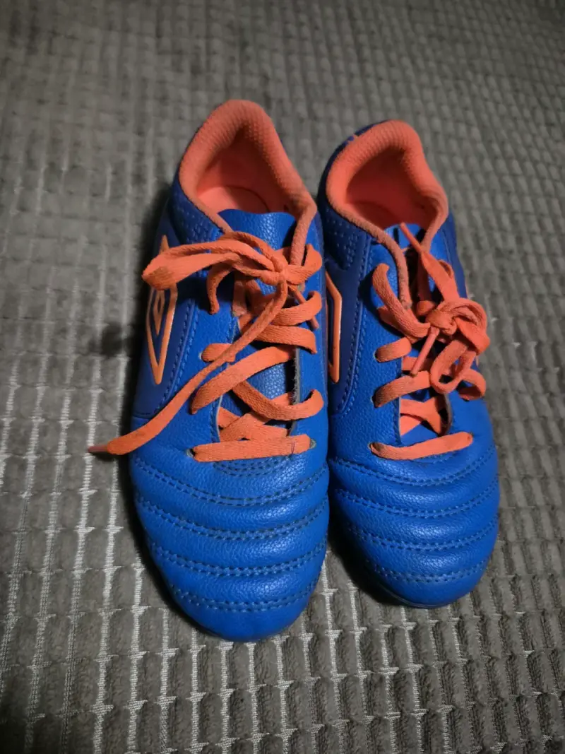 Zapatillas deportivas azul y naranjas - 4