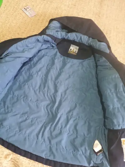 Parka azul con capucha - miniatura 1