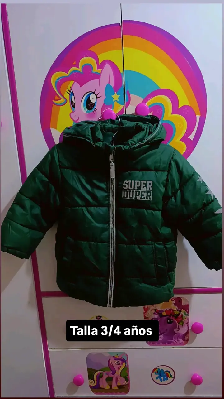 Chaqueta verde infantil