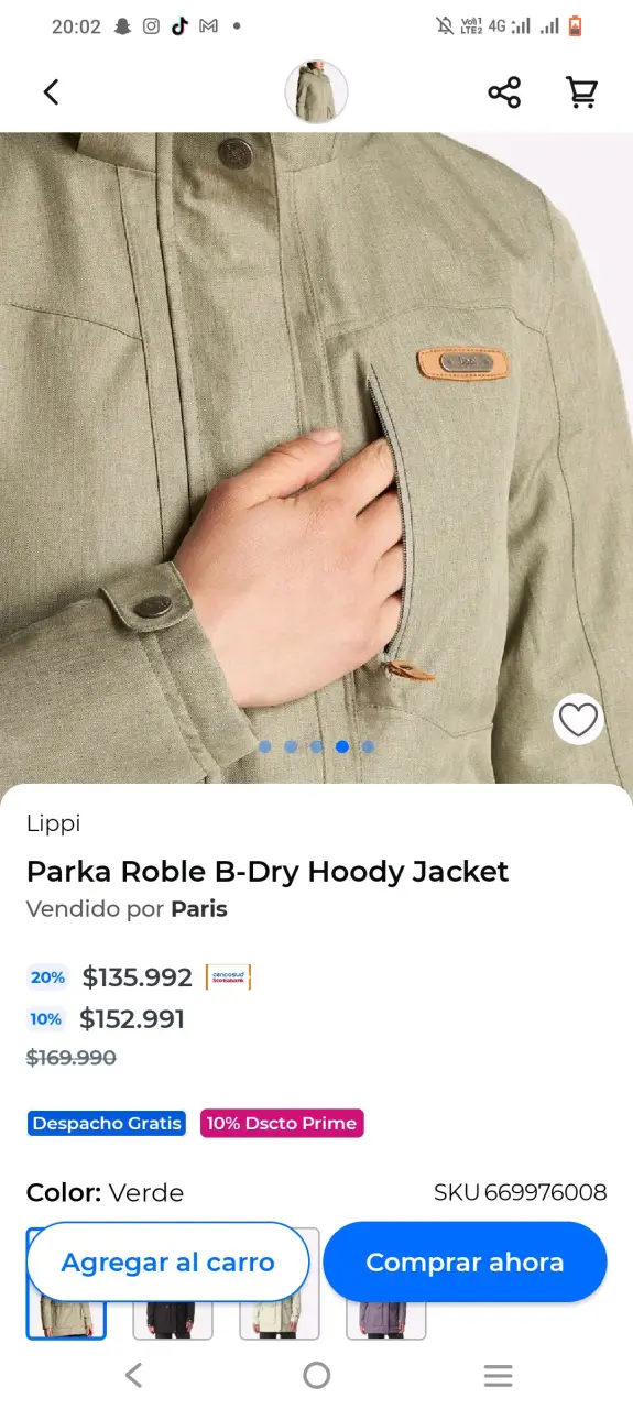 Parka Lippi Roble B-Dry Verde - 6