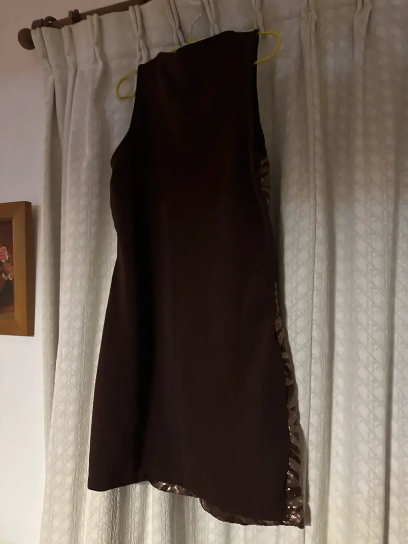 Vestido de lentejuelas marrón - 2