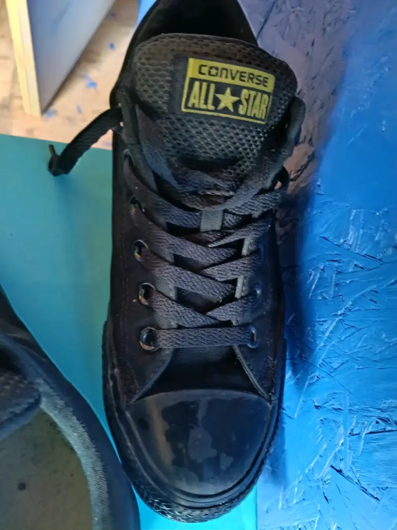 Zapatillas negras de lona - 4