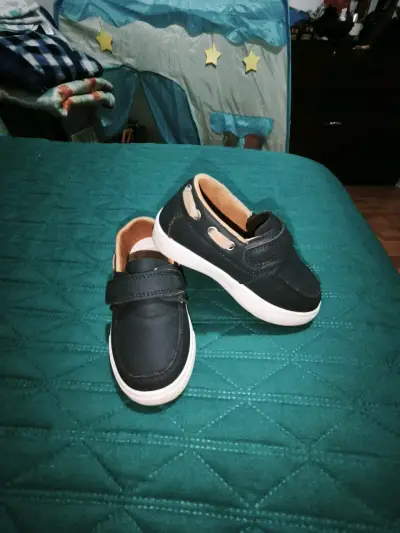 Zapatos infantiles azul oscuro - miniatura 1