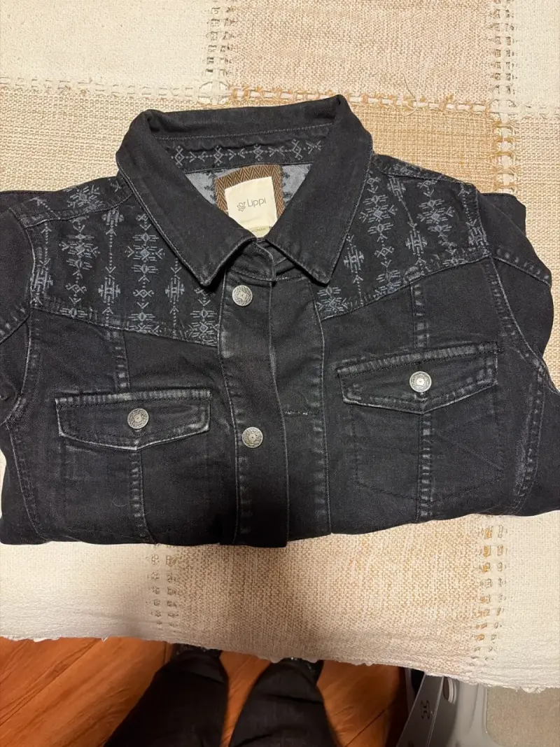 Chaqueta de mezclilla negra - 3