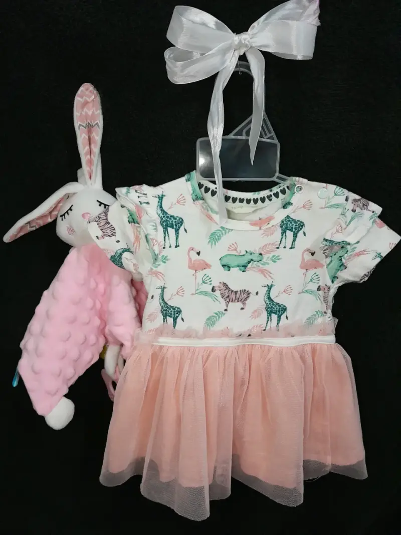Vestido bebé estampado animales