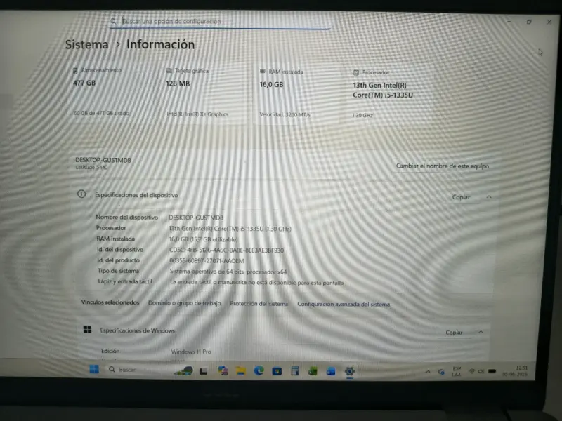 Notebook Dell Latitude 5440 Core i5-1335U - 4