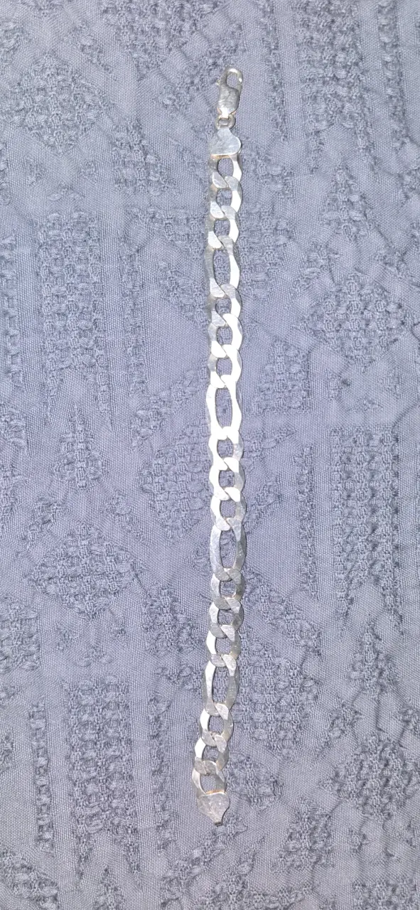 Pulsera de plata eslabonada cartier - 1