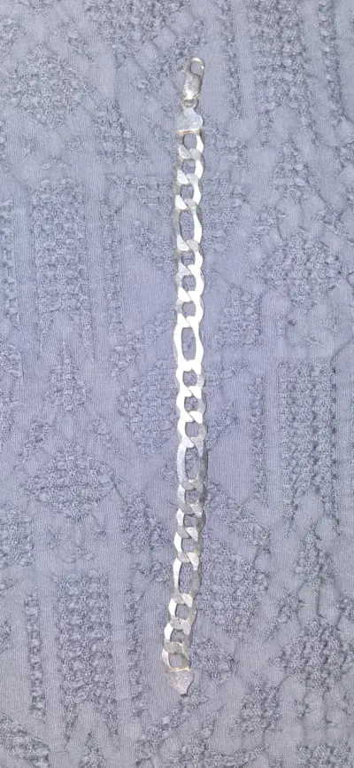 Pulsera de plata eslabonada cartier - miniatura 1
