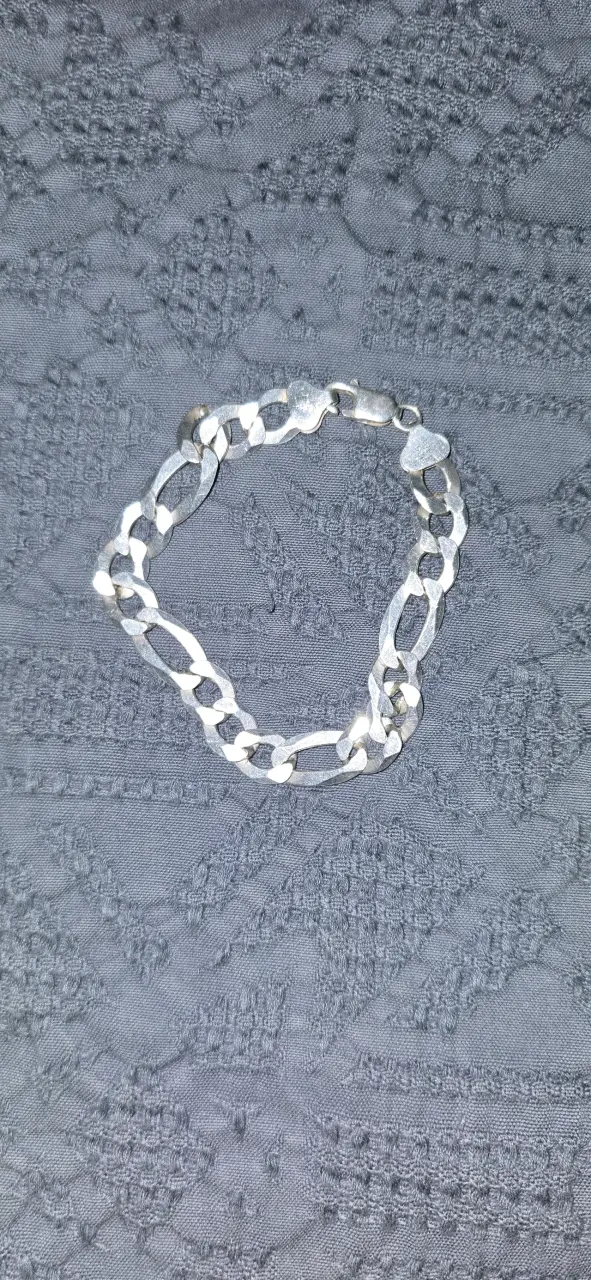 Pulsera de plata eslabonada cartier - 2