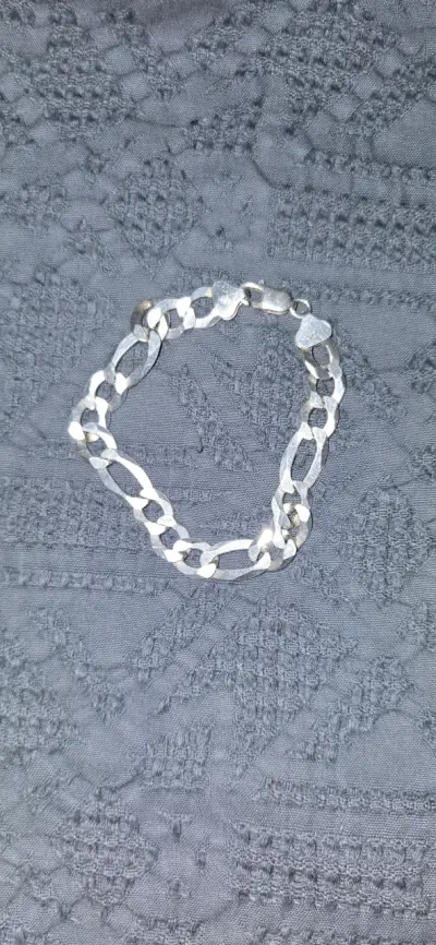 Pulsera de plata eslabonada cartier - miniatura 2