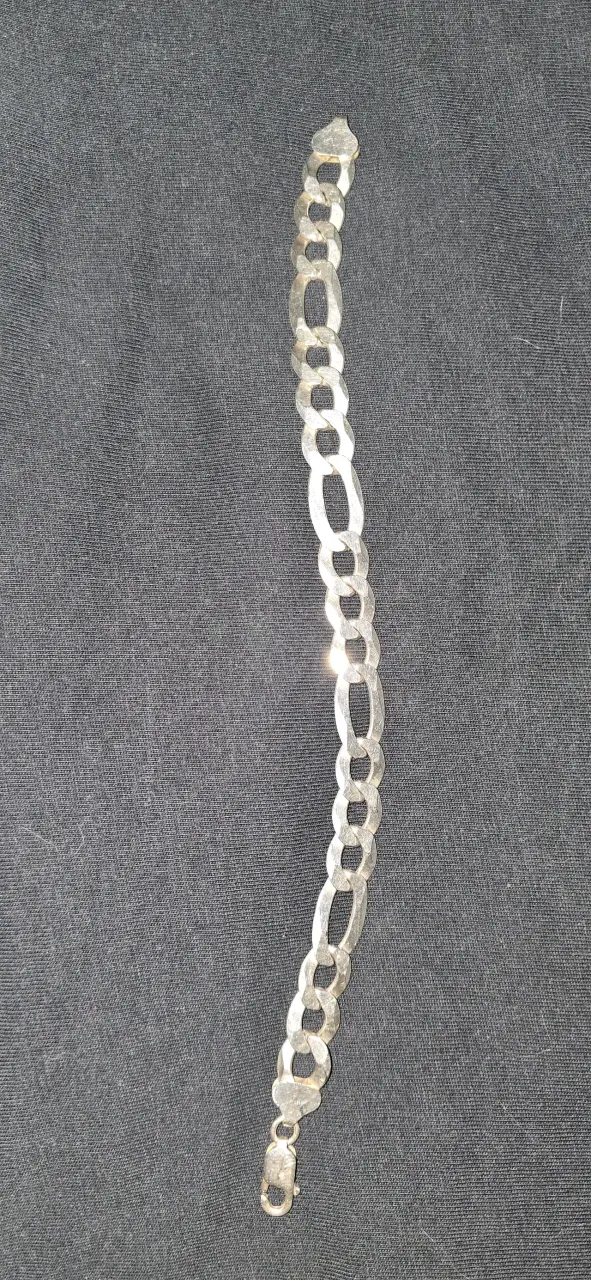 Pulsera de plata eslabonada cartier - 3