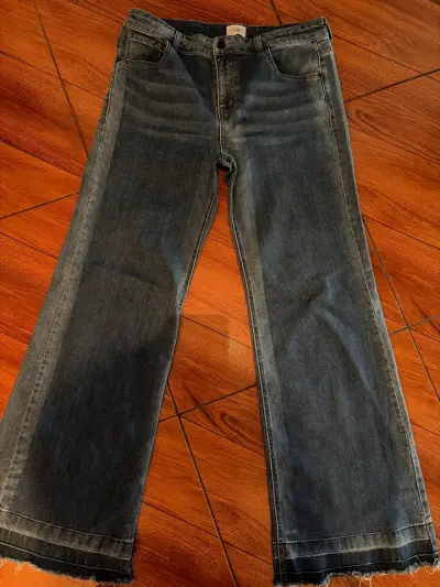 Jeans anchos de mezclilla - miniatura 1