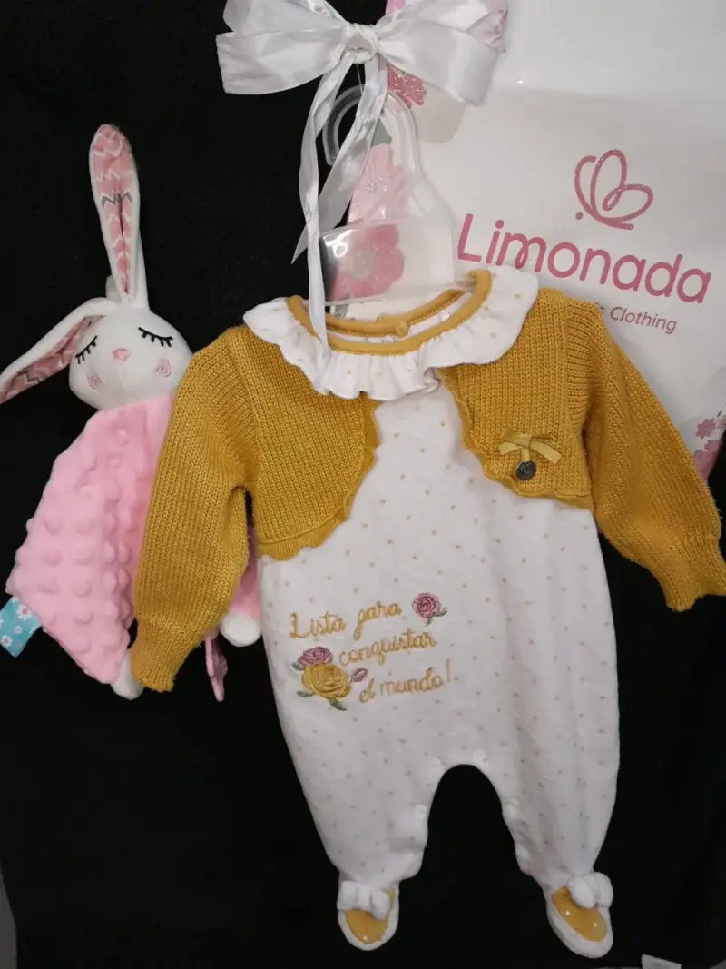 Conjunto bebé Limonada con conejo