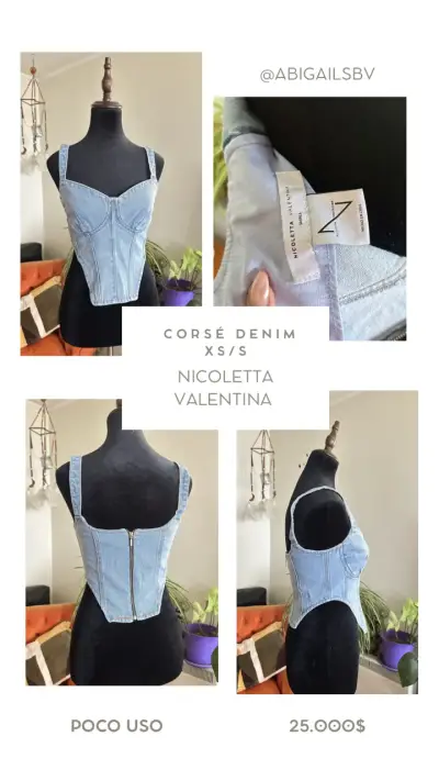 Corsé denim Nicoletta Valentina - miniatura 1