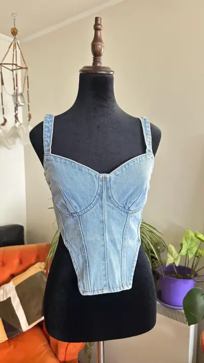 Corsé denim Nicoletta Valentina - miniatura 2