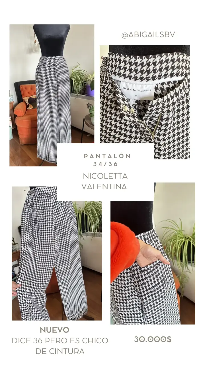 Pantalón pata de gallo Nicoletta - 1