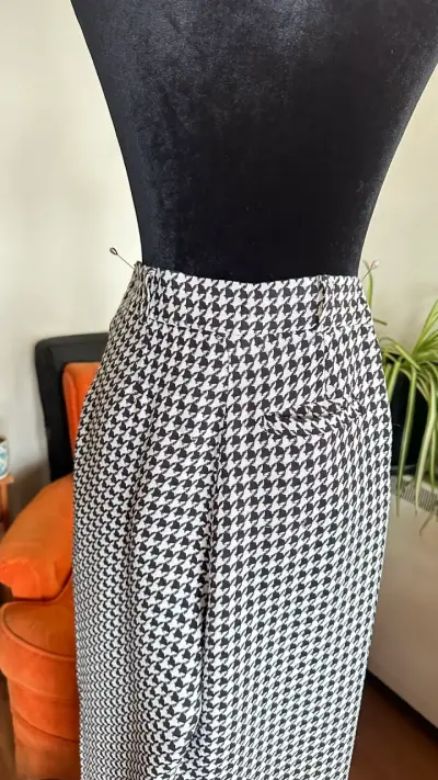 Pantalón pata de gallo Nicoletta - miniatura 5