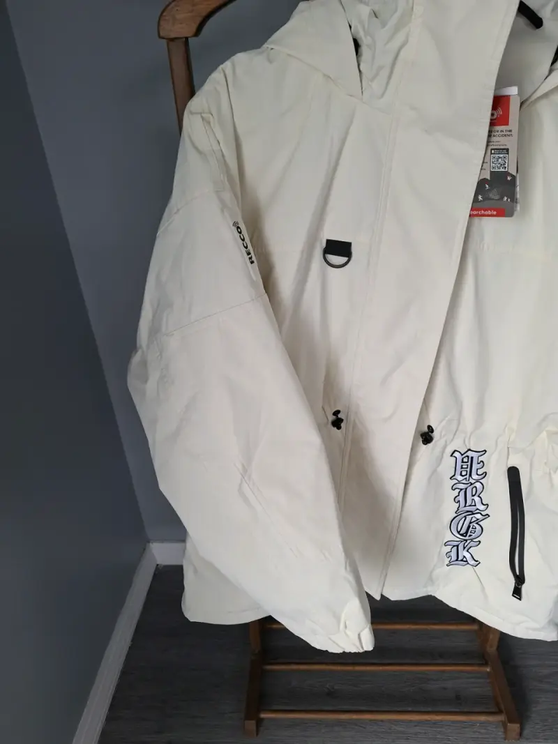 Parka blanca con capucha - 2