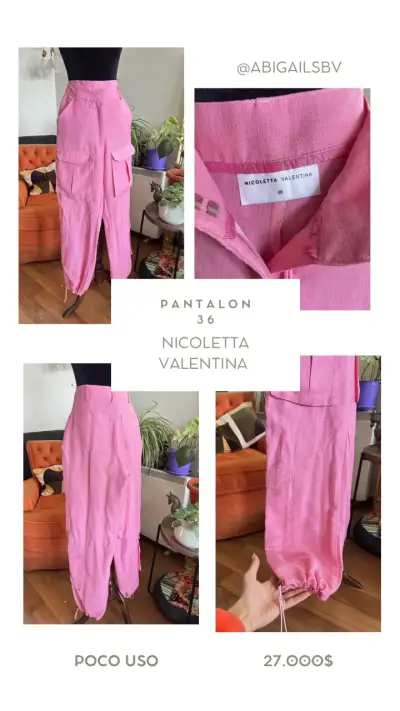 Pantalón rosa Nicoletta Valentina - miniatura 1