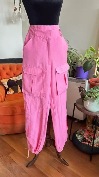 Pantalón rosa Nicoletta Valentina - miniatura 2