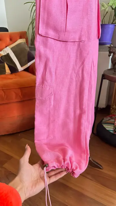 Pantalón rosa Nicoletta Valentina - miniatura 3