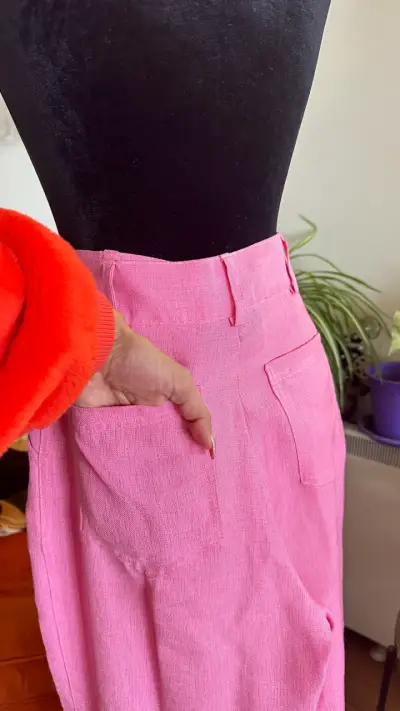 Pantalón rosa Nicoletta Valentina - miniatura 6