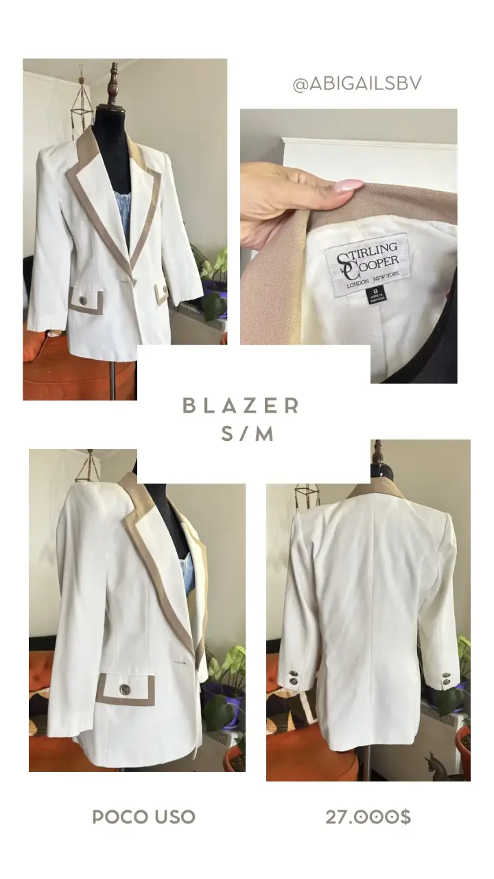 Blazer blanco Stirling Cooper - 1