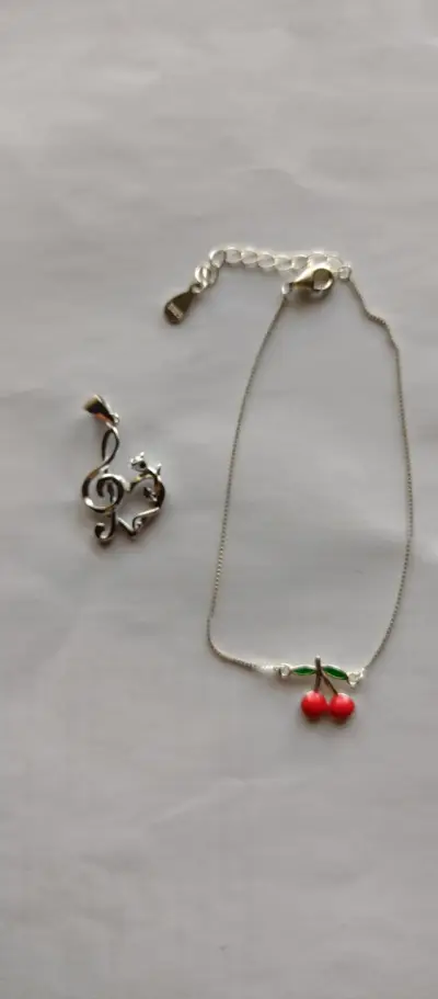 Pulsera o tobillera de plata - miniatura 1