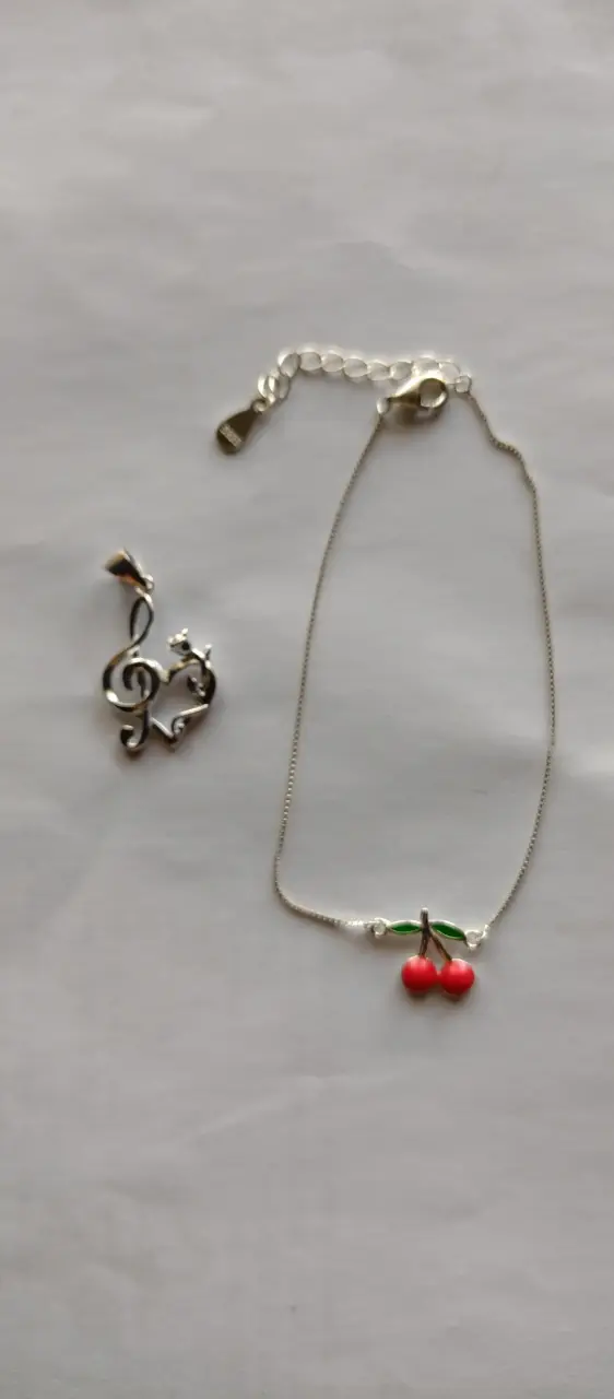 Pulsera o tobillera de plata - 2